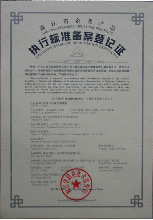 Certificates
