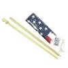 Wooden Flag Pole Set