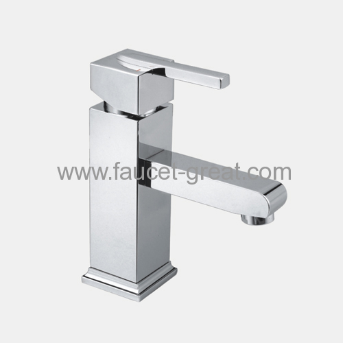 Square Handle High Quality Wash Basin Mixer