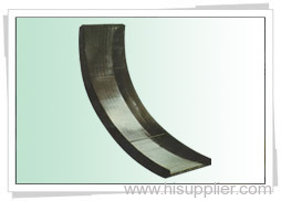 Arched sieving mesh