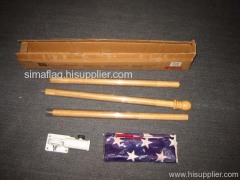 3 section wood pole