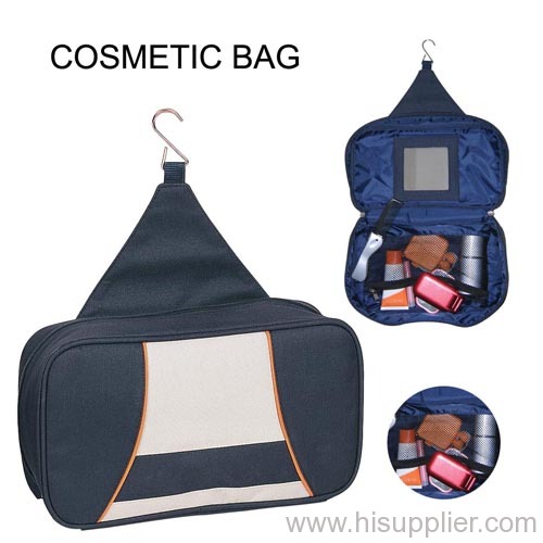 Cosmetic bag with mirror