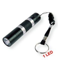 1 LED black Aluminium Flashlights