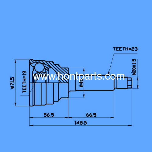 C.V. joint for DAEWOO TICO