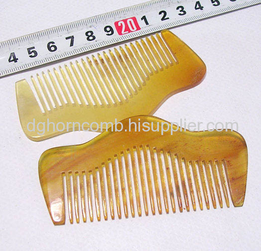 Yellow Cattle Horn Comb