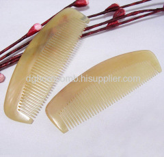 Straight Yellow Cattle Horn Comb