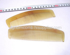 Straight Yellow Cattle Horn Comb