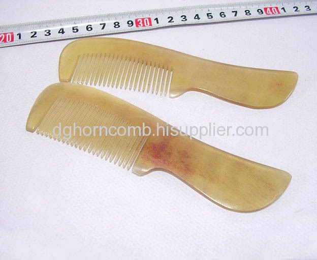 Yellow Cattle Horn Comb