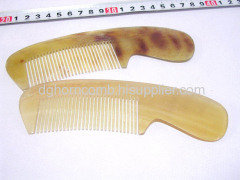 Yellow Cattle Horn Comb