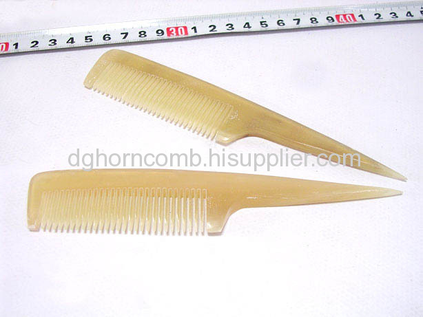 Sharp Yellow Cattle Horn Comb