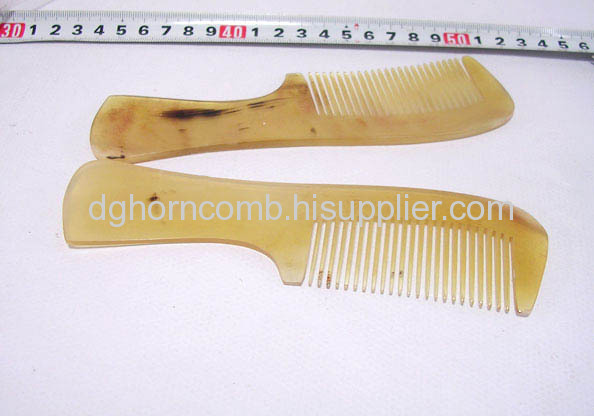 Yellow Cattle Horn Comb
