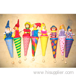 Clown pop-up puppets
