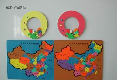 rubber magnetic map