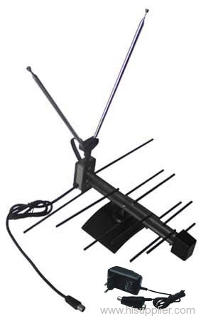 Amplified Yagi UHF/VHF Indoor Antenna/Aerial