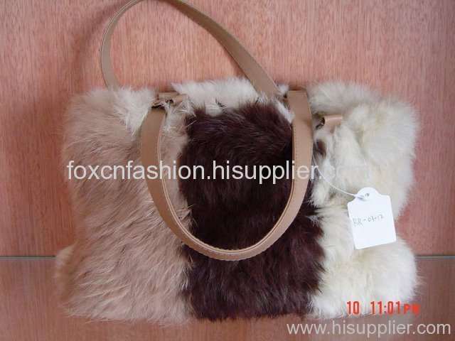 fur handbag