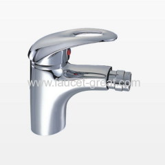 Chrome plated bathroom taps