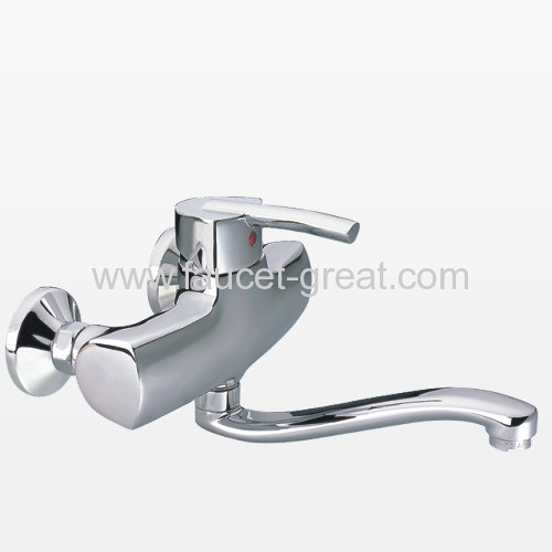 Single Lever Shower Faucet with Spout