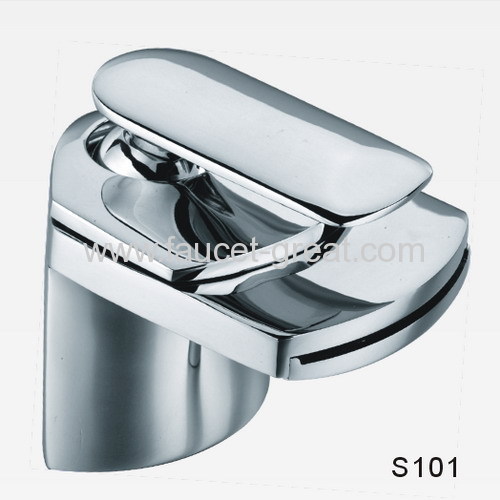 Lavatory waterfall basin mixer