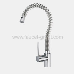 Spring Kitchen Faucet In H58 Brass Body