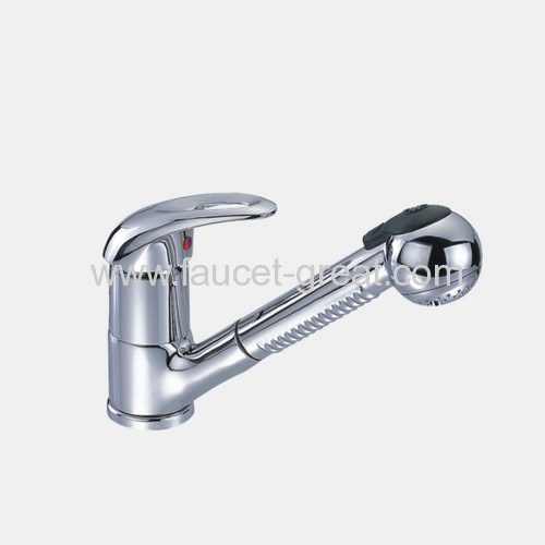 single lever sink mixer extractable shower