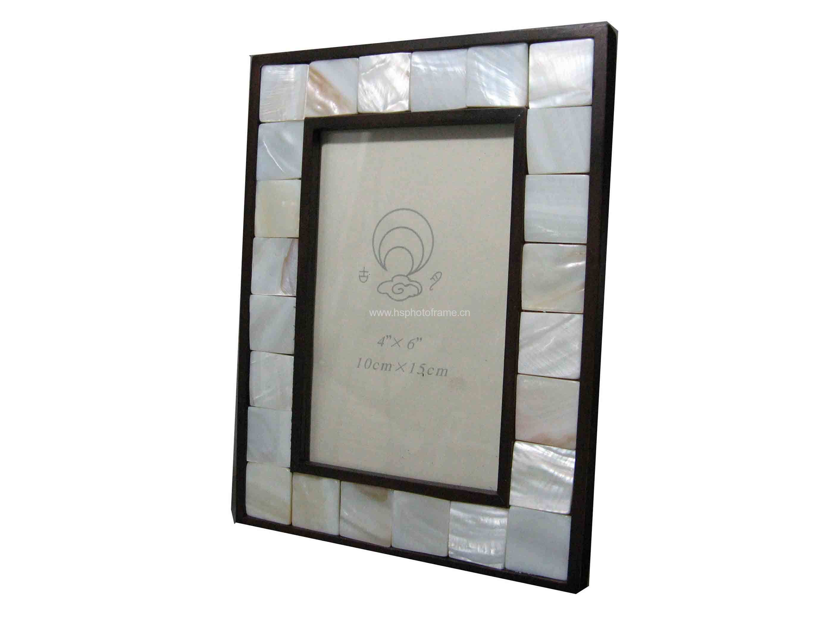 Wooden Photo Frame with Shell