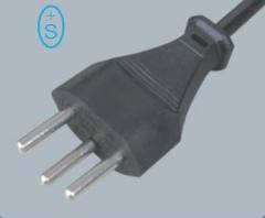 Swiss type power cord