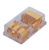 3 gang AGU Fuse power distribution block | gold