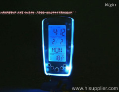 Digital LCD Alarm Clock Calendar Thermometer Backlight