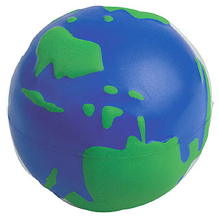 World stress ball