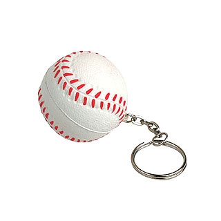 Baseball stress reliever key chain boy