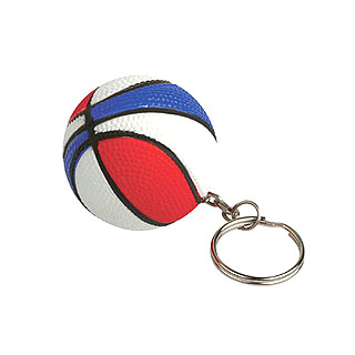 Basketball Stress Reliever with Key Chain
