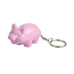 Pig Stress Reliever key chain toy