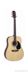 Mahogany body acoustic guitar