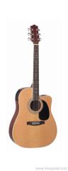Catalpa neck acoustic guitar
