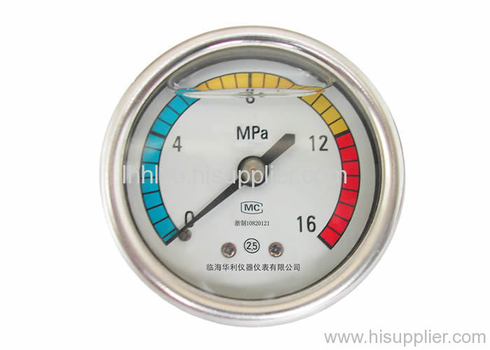 Oil-filled pressure gauges