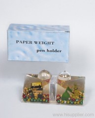 Paper Weight W/Pen Holder