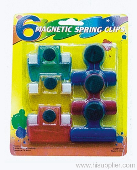 6pc Magnetic Spring Clip