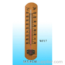 Wooden thermometer