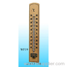 common wooden thermometer