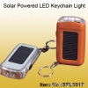Solar Powered LED Keychain Light