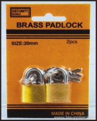 2pc 20mm Brass Padlock