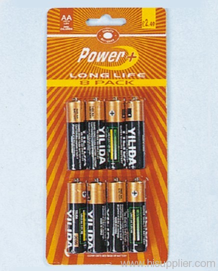 8pc AA Size Batteries Set