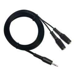 3.5mm Stereo Plug to 2x3.5mm Mono Jacks