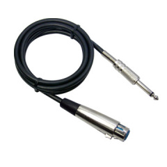 Metal 6.35mm Mono Plug to XLR Jack