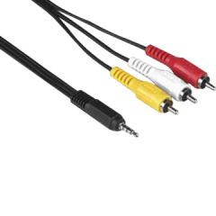 3.5mm (4 poles) Plug to 3RCA Plugs