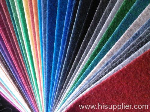 Non-woven needle exhibition carpet