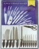17 Titanium Knives Set