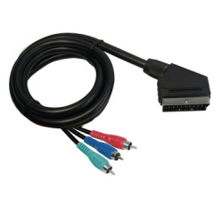 Scart Plug to 3RCA Plugs