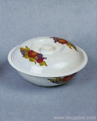 Melamine Bowl W/Cover