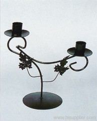 2 Heads Metal  Candle Holder